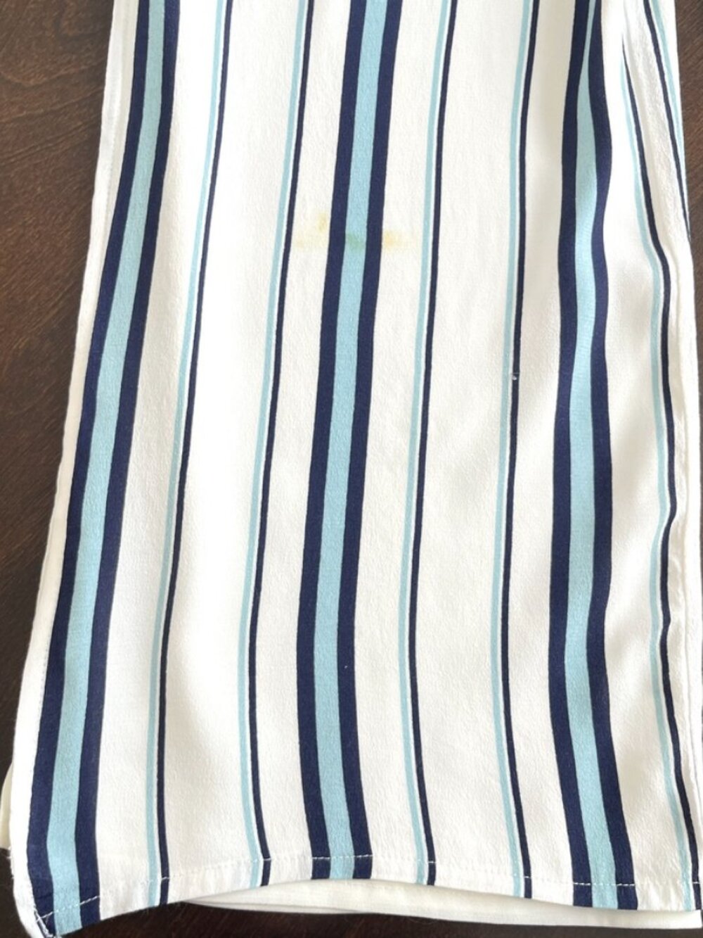 Lovers + Friends White Blue Striped Wide Leg Jumpsuit Sz S Resortwear Coastal - Picture 10 of 10